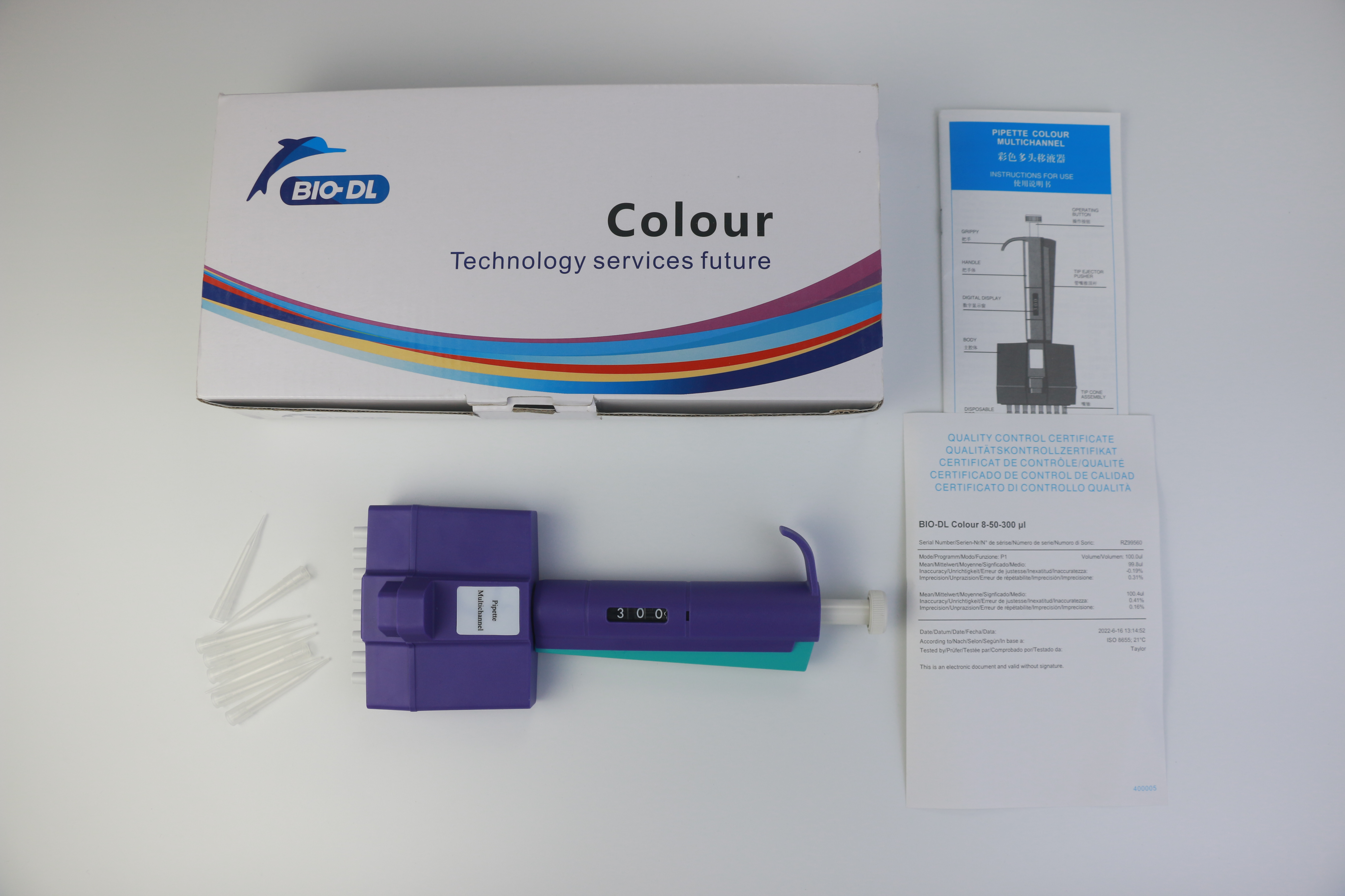 300ul High accuracy Medical Colour Pipette